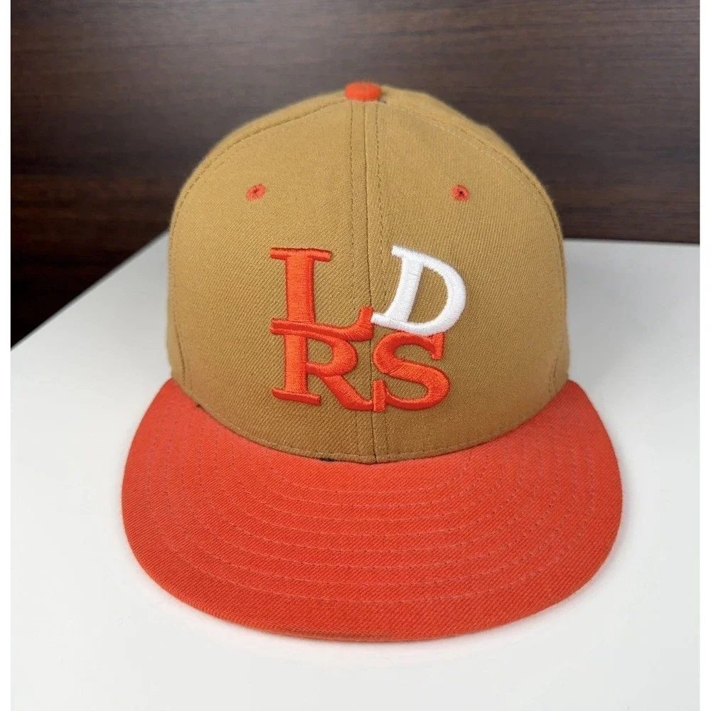Vintage Leaders 1354 Chicago New Era Fitted Hat - 7 1/2 - Brown Orange